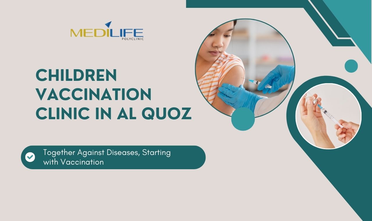 Children vaccination clinic in al quoz