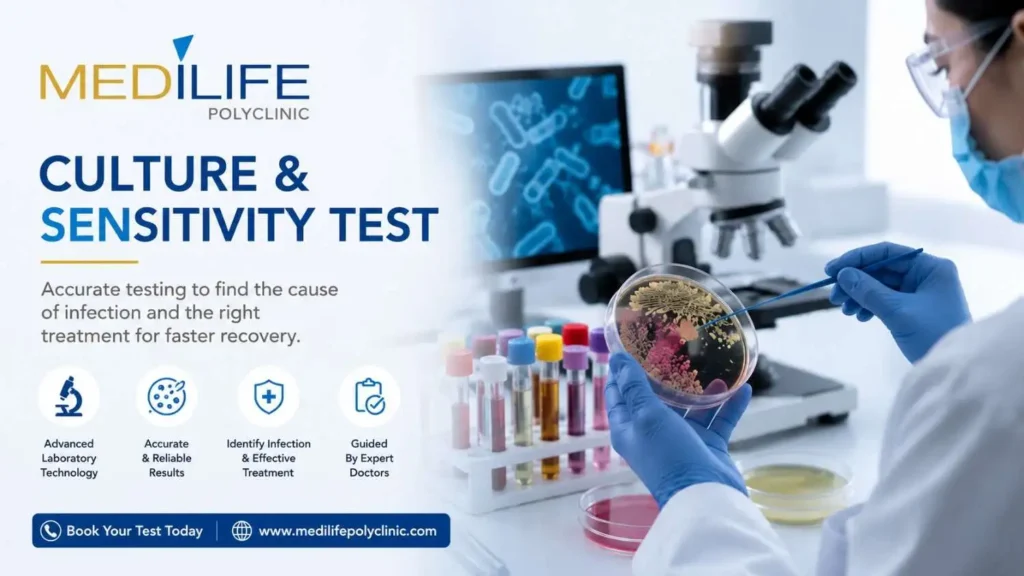 Culture and sensitivity test