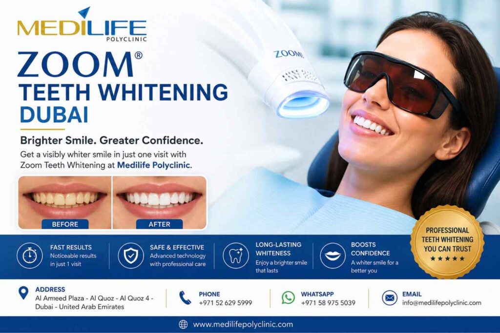 Zoom Teeth Whitening Dubai - Get a Brighter, More Confident Smile