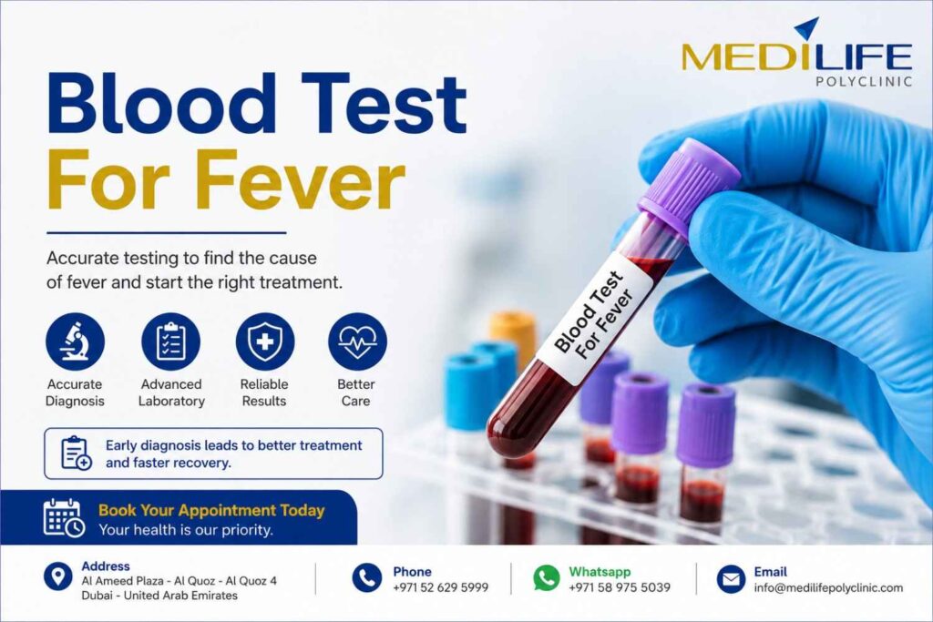 Blood test for fever