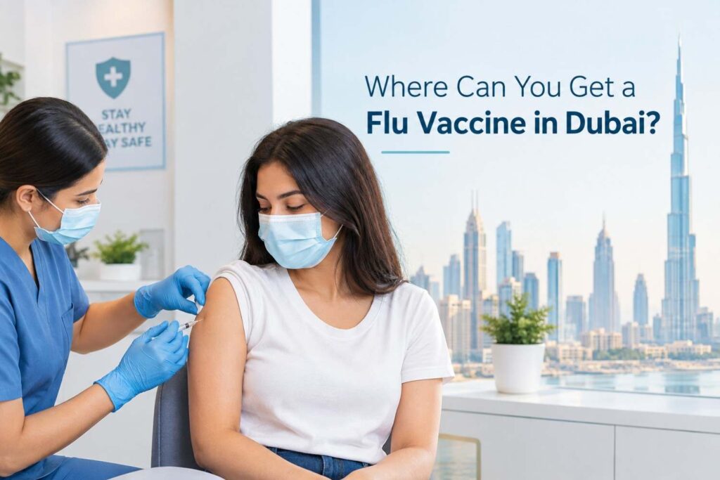 Where can you get a flu vaccine in dubai